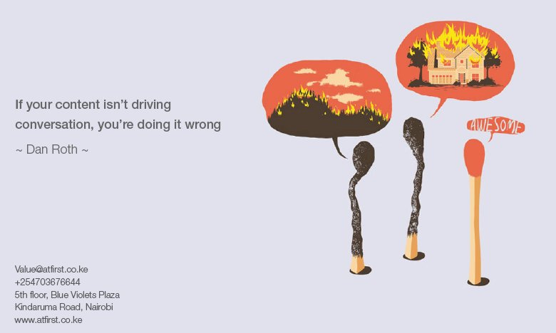 AtFirstLtd's tweet image. We are here for all your Marketing, Public Relations, Event Management, Social Media Marketing and Creative communication needs.

For enquiries, kindly contact us via email; value@atfirst.co.ke or, by calling us on +254728297055 #IkoKaziKE #Marketing #PublicRelations