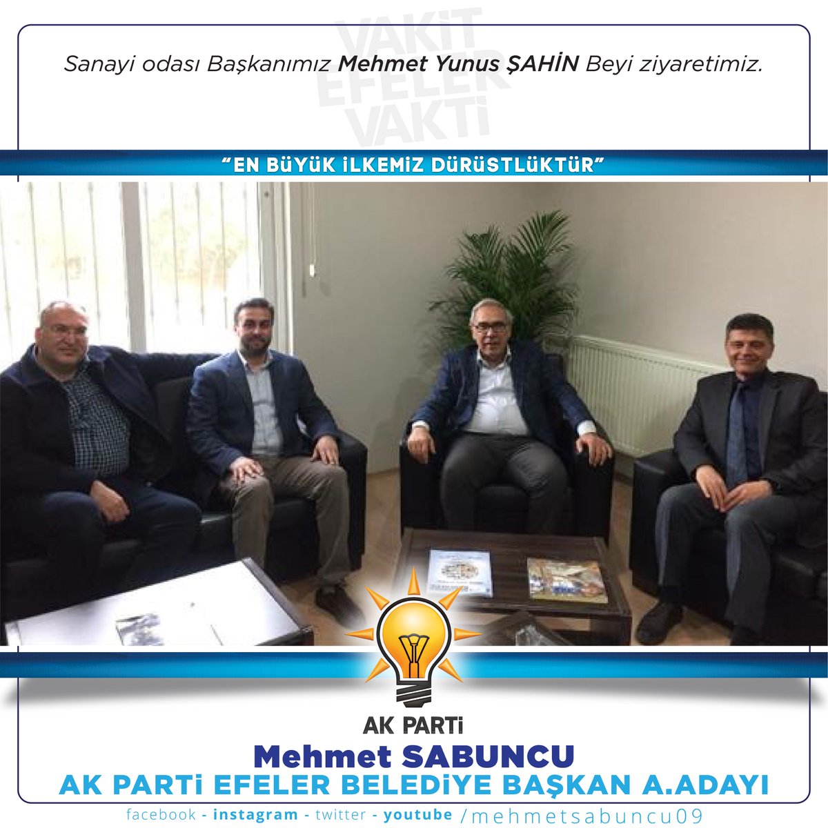 mehmetsabuncu09's tweet photo. Sanayi odası Başkanımız Mehmet Yunus Şahin beyi ziyaretimiz.

#aydinbuyuksehirolacak #akparti #aydin #efeler #belediye #baskan #aday #secim2019 https://t.co/Pkbs3NrgtD