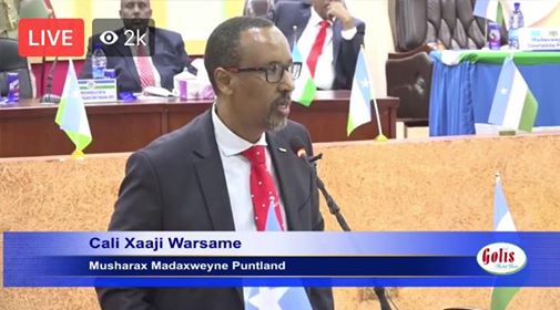 #UPDATE- #Puntland 2019 presidential hopefuls speeches to the parliament is under way at the house's parliament in #Garowe. #Somalia