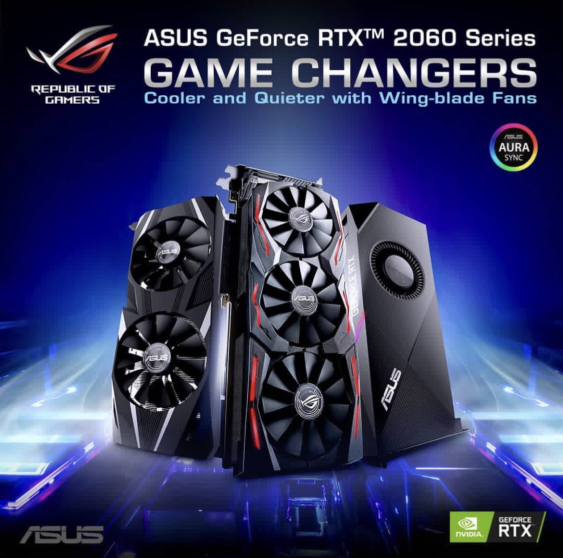 asusrogde's tweet photo. Die neue ROG Strix, ASUS Dual und ASUS Turbo GeForce RTX 2060!
🔥🔥🔥 https://t.co/gnyoY7vveO