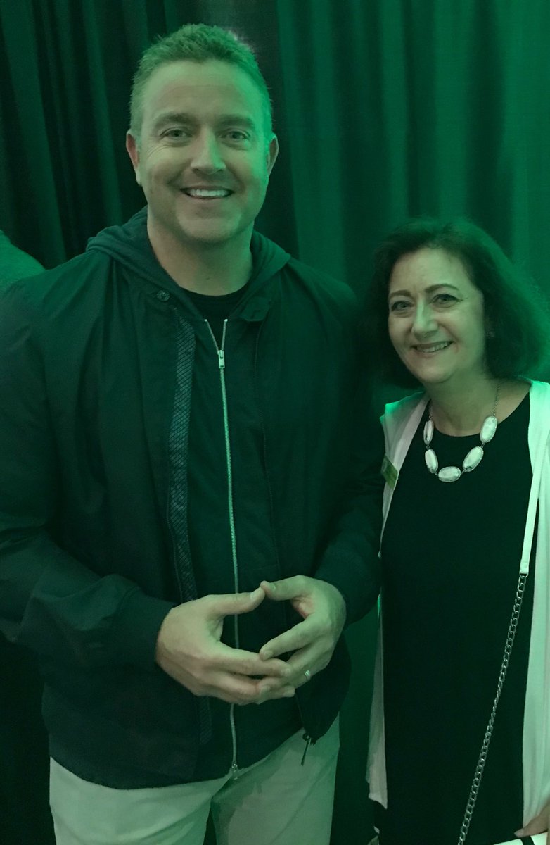 vttoy2018's tweet photo. ESPN’s Kirk Herbstreit, father of 4 boys -3 in high school - encouraged teachers to keep looking for those kids with their heads down. Every student needs and deserves to be seen and known. We can do it! @CCSSO, @CFPExtraYard, #TOYChampExperience, #Champtaste https://t.co/rKjm0LVrfV