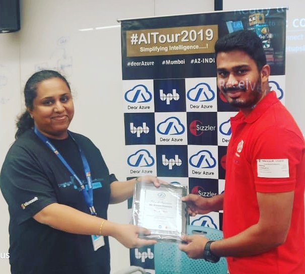 dearazure_net's tweet photo. Thank you @kishore_1702 for an amazing #IoT session at #AITour2019 learning #ai with @Azure event for AZ-INDIA community members by @KasamShaikh at #mumbai in association with @CodeSizzler, @bpbonline

#dearazure #microsoftazure #azure #azINDIA #cognitiveskills #mvpbuzz https://t.co/rEyszjvCu0