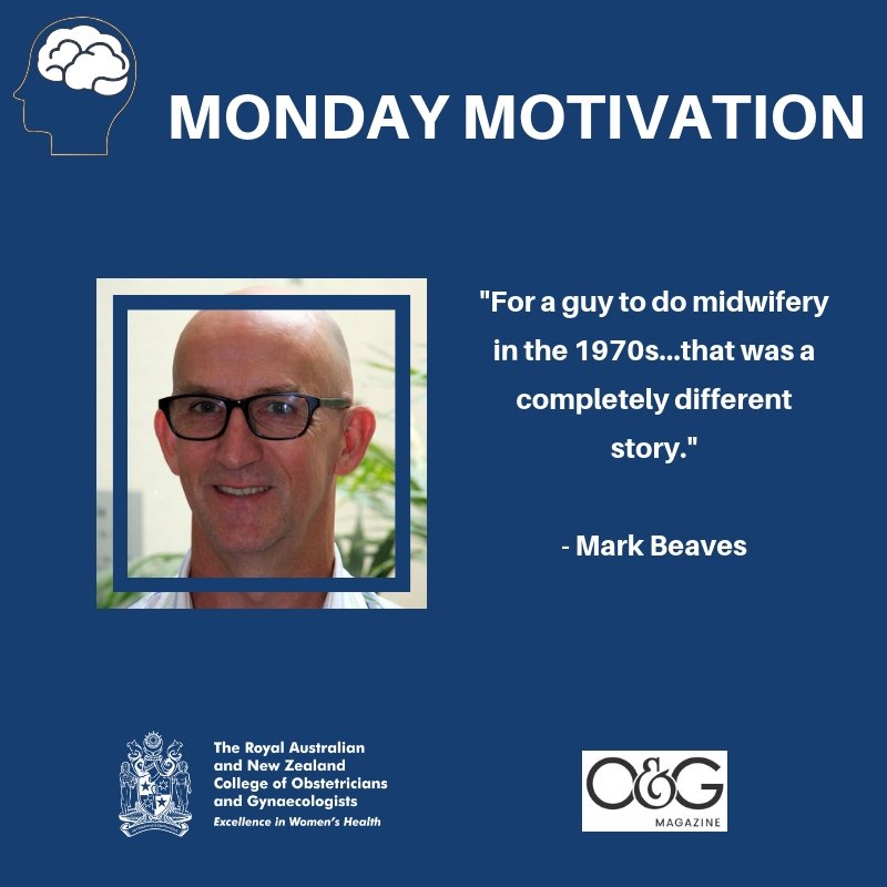 ranzcog's tweet photo. #MondayMotivation Mark Beaves decided to become a #midwife in 1998. Today, he has 40 years’ experience in clinical nursing and midwifery, 17 years in performing ultrasound and caring for women with high-risk pregnancies and 15 years as Manager of #FSEP: https://t.co/aJkvHI9mxG https://t.co/8qwbOEjtwd