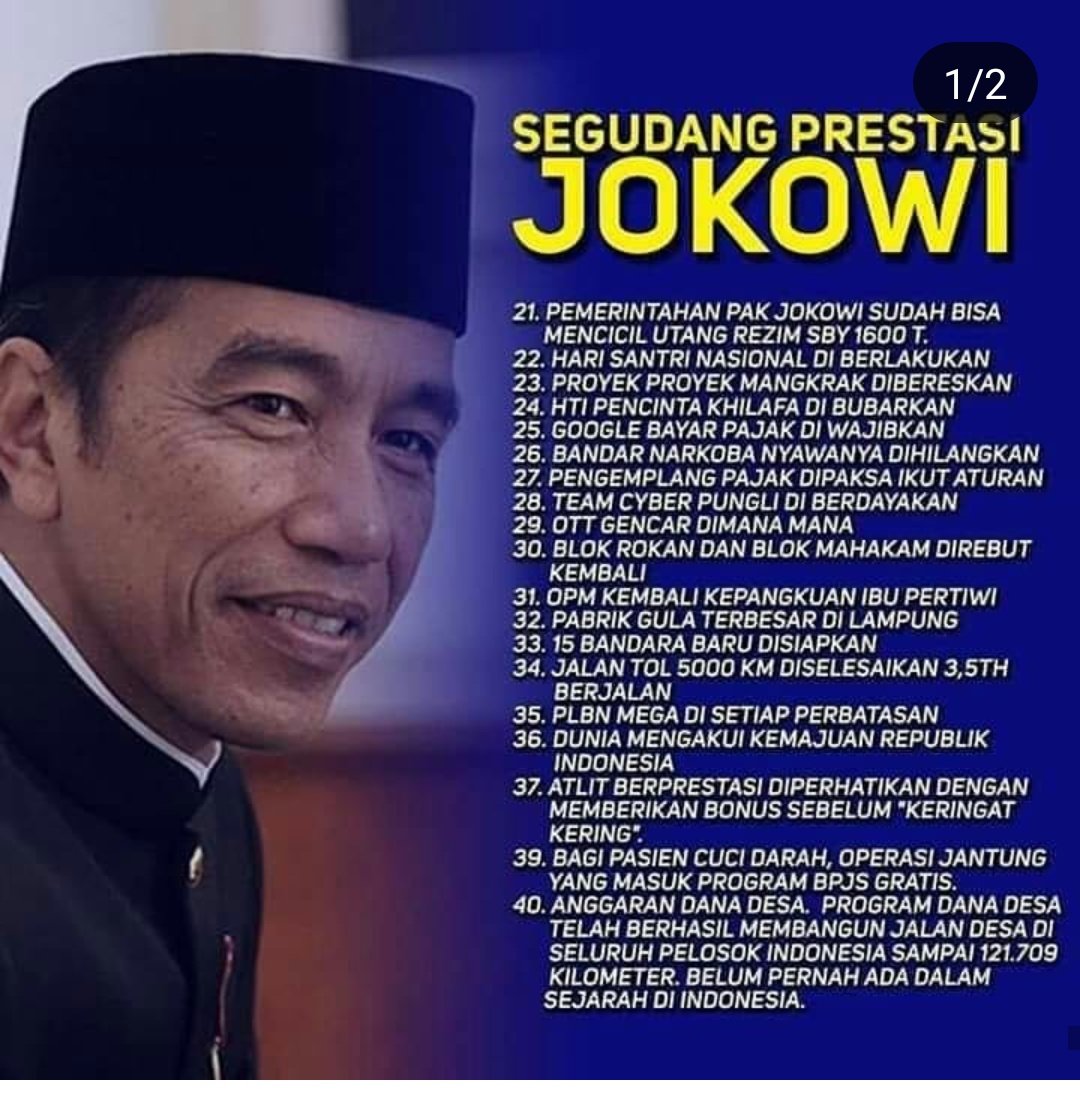 MuhOngkel's tweet photo. Salam dua periode #dutajokowi salam Indonesia raya #dutajokowi #diasibukkerja #2priode https://t.co/KcUkGhY8Np