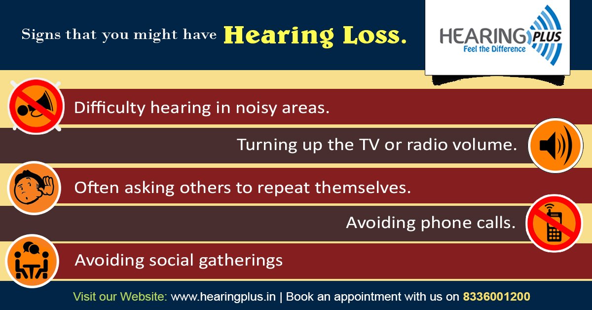 Signs that you might have hearing loss....!!!
Book an appointment with us on 8336001200
Visit @www.hearingplus.in
#hearingaids #hearingaidsonline #buyhearingaids #onlinehearingaids #shophearingaids #buyhearingaidsonline #hearingmachine #hearingdevice #hearingapp #hearingplus