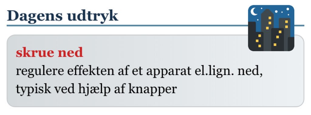 DenDanskeOrdbog's tweet photo. #gadelys #LEDlys #miljørigtigt #deharsetlyset #dkgreen #dksprog #dagensudtryk #dagensord
https://t.co/vnqhv6UJIl https://t.co/EYFR8GvN97