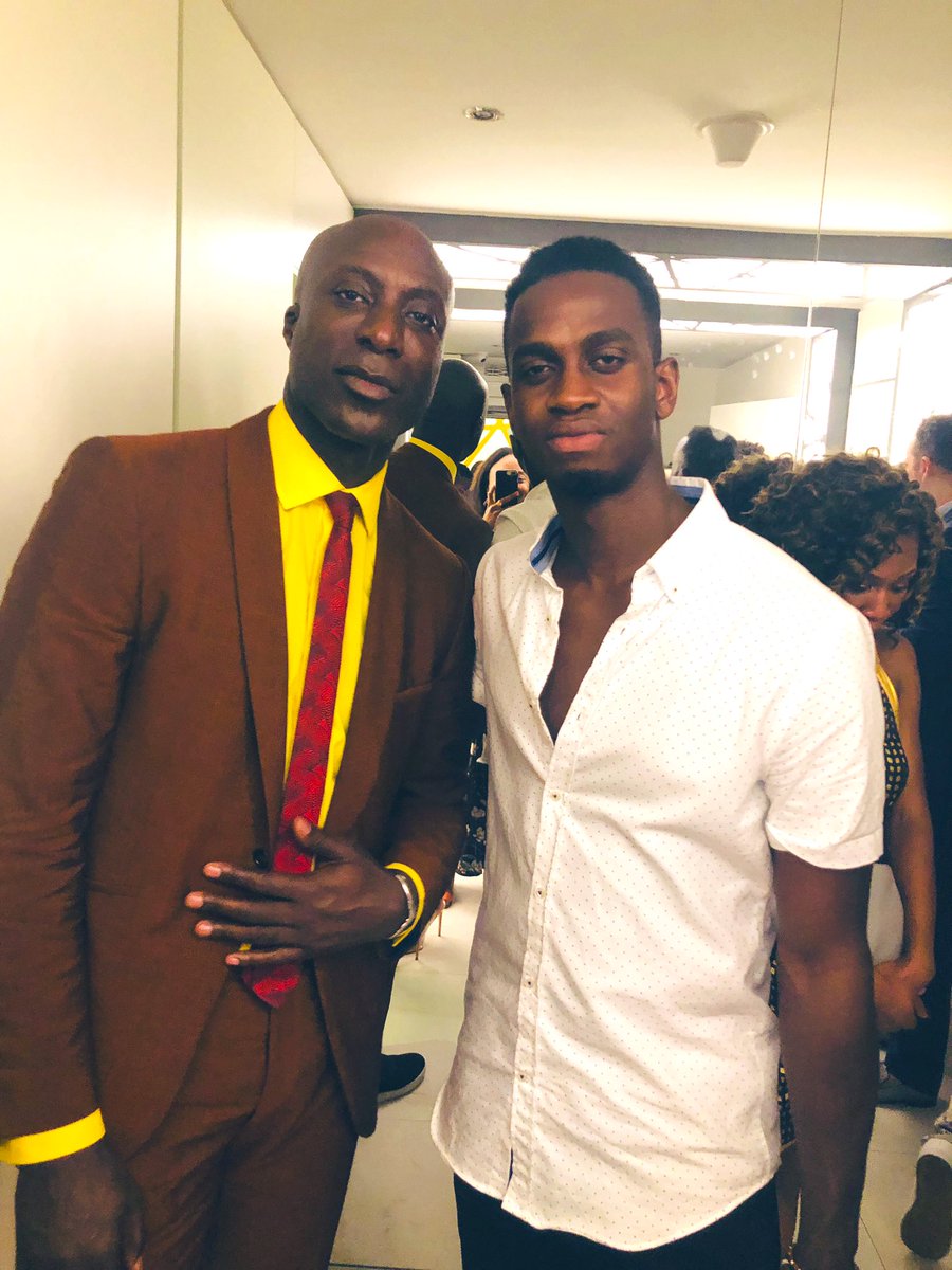 GeraldSagoe's tweet photo. Great meeting the creative genius @Ozwald_Boateng #sofraiche #FullCircleFestival https://t.co/lwXrxdToat