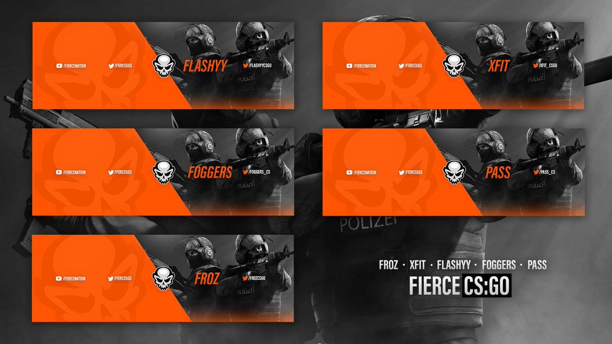FierceGGs's tweet image. [#CSGO]

Fierce Nation are proud to announce we have now entered the CS:GO market... We wish the boys all the best in their upcoming tournaments!
#BeFierce

@flashyycsgo 
@foggers_cs 
@frozCSGO 
@xfit_csgo 
@pass_cs