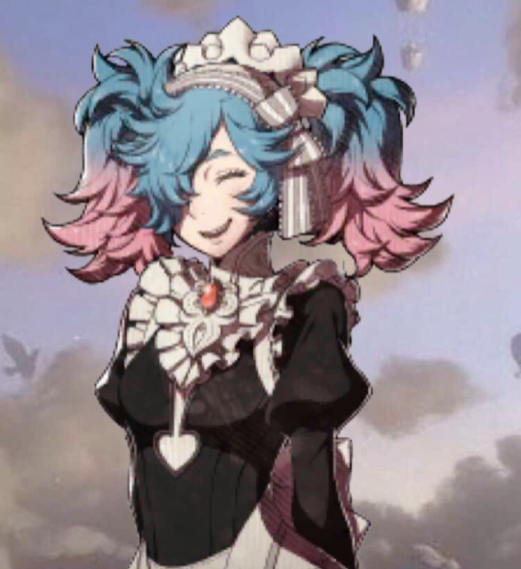 killercavalier's tweet image. " Ooo! I'm really loving this pretty maid outfit!~ There's a perfect amount of white for my enemies to stain with their beautiful blood! "