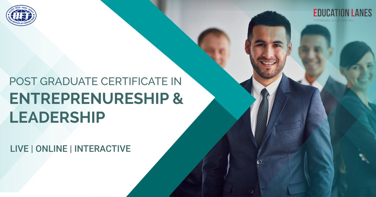 EducationLanes's tweet photo. IIFT, New Delhi announce - PG Certification in Entrepreneurship &amp; Leadership in Association with #TechMahindra #EducationLanes. 

Check more info at - https://t.co/ZskPlmY1Sd https://t.co/pvr9uL6lwS