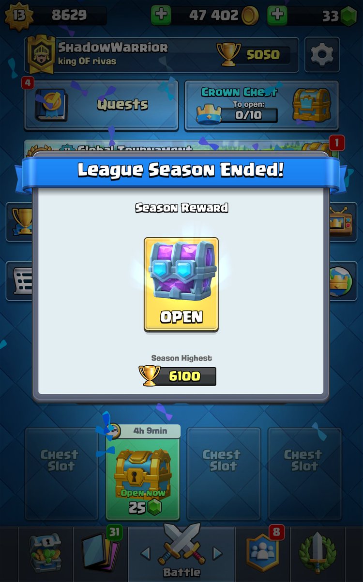 Muy Op el final de temporada, logré mi meta y no tuve que estresarme más, Buen récord y nueva meta por alcanzar.👽