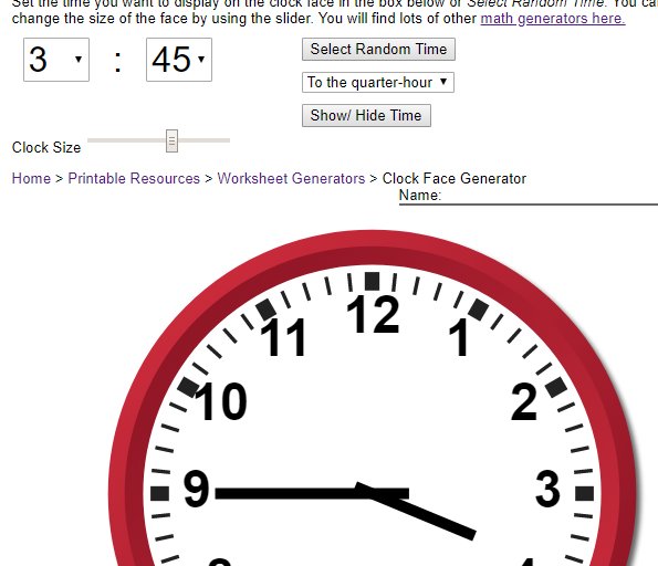 HelpingWithMath's tweet image. Updated Clock Face Generator to use random times for practice with telling time. helpingwithmath.com/printables/wor… #math #grade #three #maths