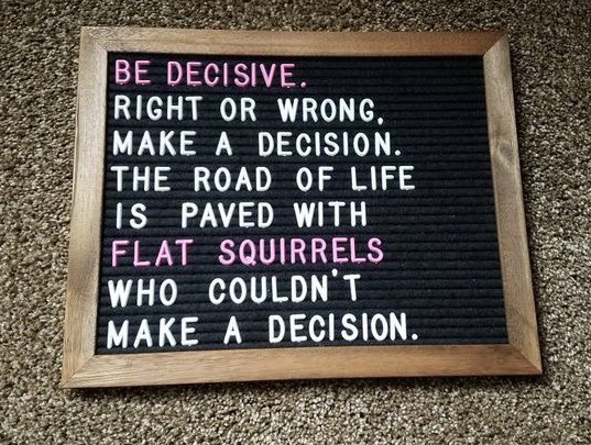 It’s a new year don’t be a squirrel. 🐿