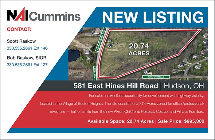 NAICummins's tweet photo. 581 East Hines Hill Road | Hudson, OH 44236  https://t.co/pfZMbgteDd #NewListing #JustListed #CRE #CommercialRealEstate #CommercialProperty #LandParcel #LandDevelopment #HudsonOH #SummitCounty https://t.co/HLE0HlFiEj