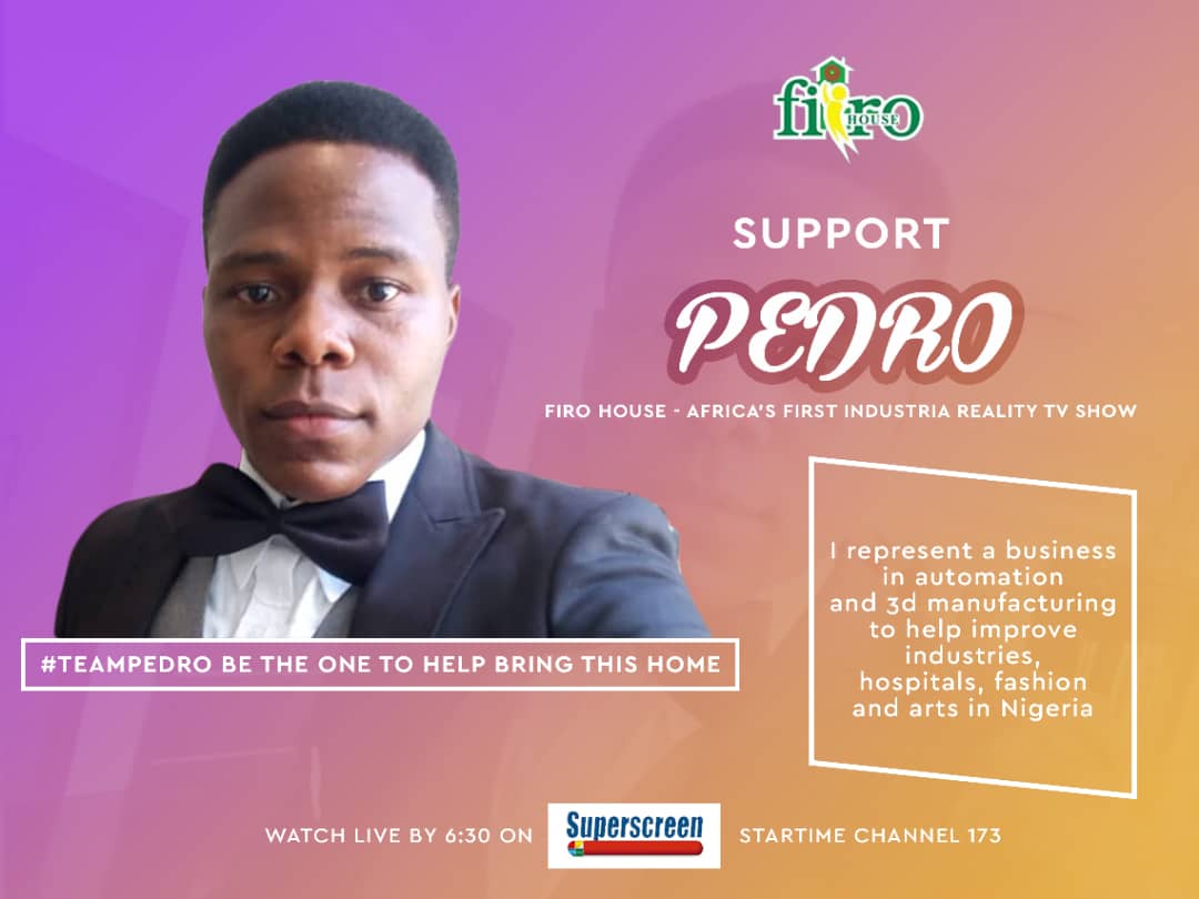 nerdydemon's tweet photo. Good morning beautiful people!
So #FIIRO house started yesterday. And I don't want to waste anytime in introducing our very own candidate.
He is presenting a business on 3D manufacturing and automation.
Let's bring this 25Milli home 🙏 #Teampedro #FIIROhouse
Kindly RT https://t.co/llHIY3PWxn