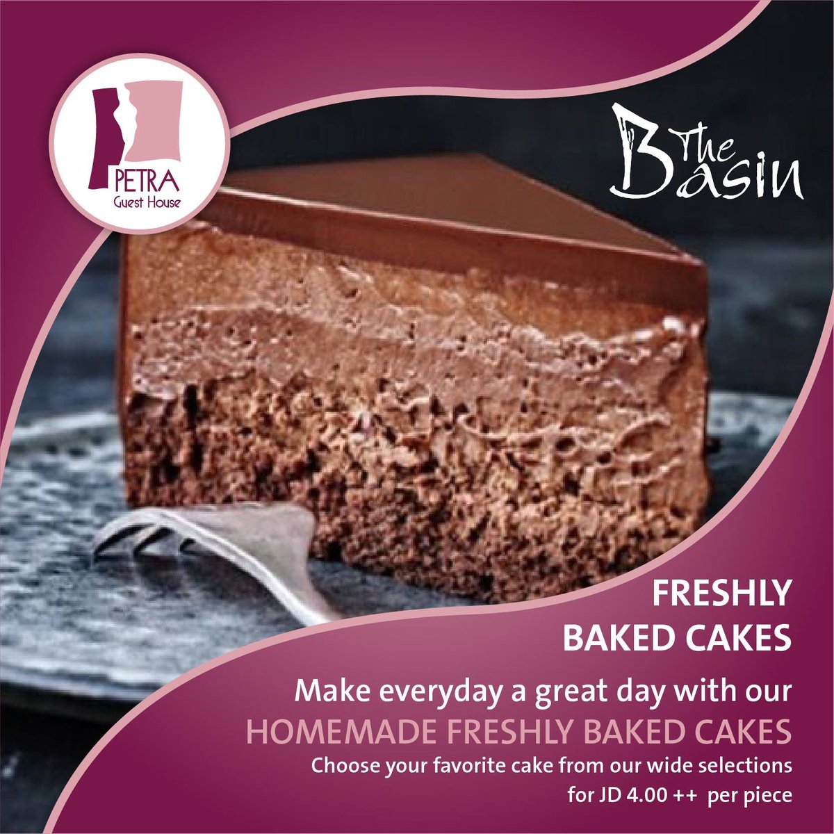 Guest House Hotel On Twitter Petra Cake Selections Make Everyday