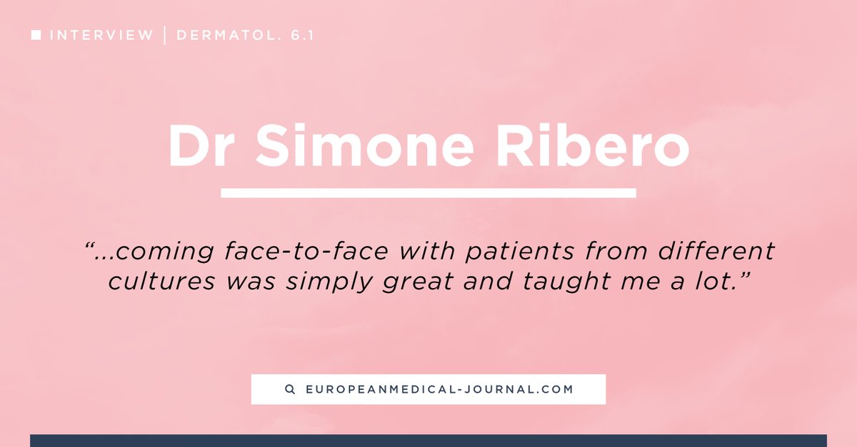 EMJDermatology's tweet photo. Have a read of our #EMJInterview with Dr Simone Ribero #Dermatology https://t.co/I27xjtYN2h https://t.co/1xV5Rll48H