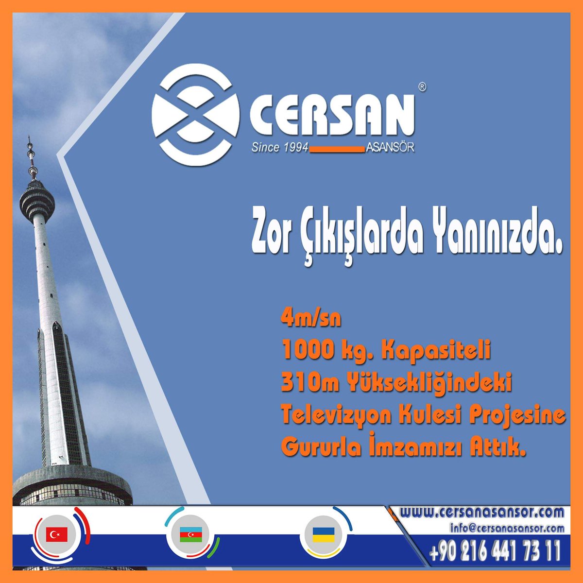 Çıkmanın en rahat yolu Cersan Asansör...

instagram.com/cersanasansor/

#benimleçıkarmısın #asansör #güven #teknoloji #yenilikçi #dikkatli #kararlı #azimli #ekipruhu #müşterimemnuniyeti #başarı #profesyonel #hedef #yükselmek #kalitelibakım  #lift #elevator #benimlecikarmisin