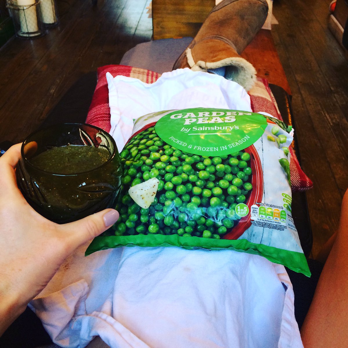 My best friends at the moment. #gardenpeas #recoverydrink