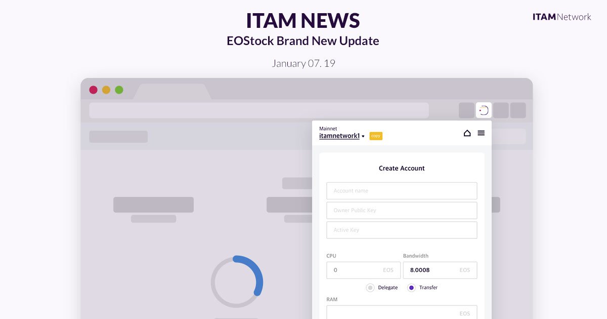 itamcube's tweet photo. #EOStock, the world's first chrome #EOS wallet has become more powerful with a variety of features. Check out the updated now! #ITAM
πNew Features
- EOS Account Creation
- Login & Authentication Support
- Testnet and Custom Network & Account Support
https://t.co/e5efmDACUt https://t.co/UITMTuG2HQ