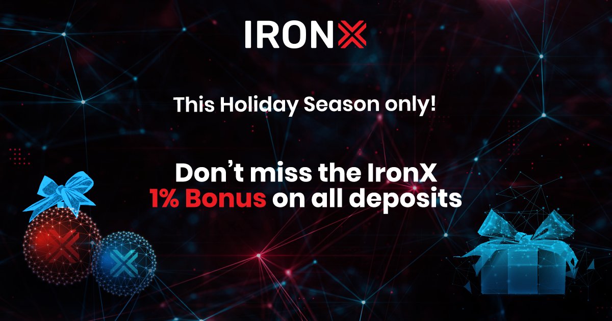 Last chance to get the IronX Holiday Bonus! Don't miss out! 
 ironx.io  
 
#IRX #IRONX #cryptoexchange #holiday #bonus