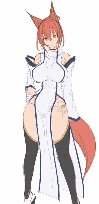 いつか完成する予定のR18なRPGで使うためデザイン改良した八穂ちゃんだけどさすがにちょっと痴女いかもしれない 