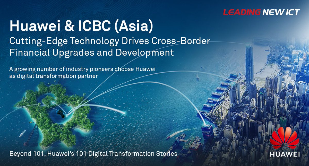 HuaweiEnt's tweet photo. By deploying more than 100,000 #Huawei cloud desktops for 180,000 employees, ICBC (Asia) improves internal security by enjoying fine-grained security control, security authentication, as well as segmented data transmission and storage. More: https://t.co/lx2cDs8vQO #Beyond101 https://t.co/eM9yM6shIE