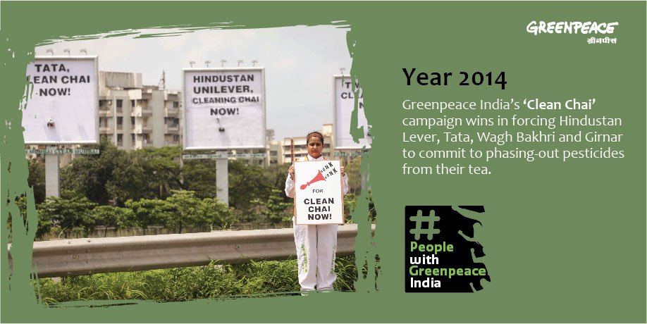 greenpeaceindia's tweet photo. #PeopleWithGreenpeaceIndia successful in getting companies to make pesticide-free #cleanchai. βοΈπ
Support us for #SafeFood>> https://t.co/WbEJAcpBVS https://t.co/SgBqCSWfap