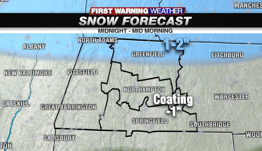Dry and cold today with some light snow tonight. NOT a big snowstorm but some slippery spots  possible for the Tuesday morning commute. @WMNFirstWarning