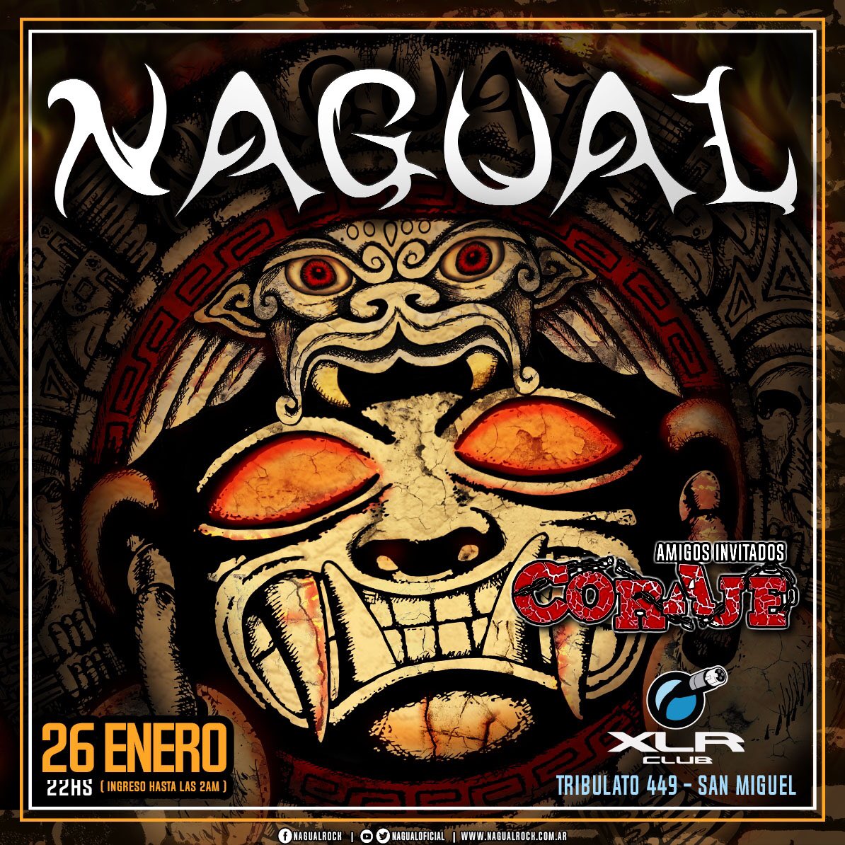 NagualOficial's tweet photo. 19/01 Amaicha Del Valle (Tucumán)
26/01 XLR (San Miguel)
#veranonagualero https://t.co/oRi8t8pcsR