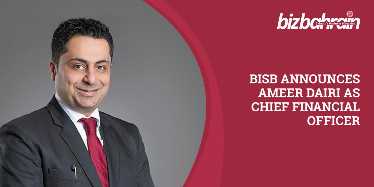 bizbahrain's tweet image. Bahrain Islamic Bank (BisB) announced the appointment of Ameer Abdul Ghani Dairi as Chief Financial Officer.

@_BisB