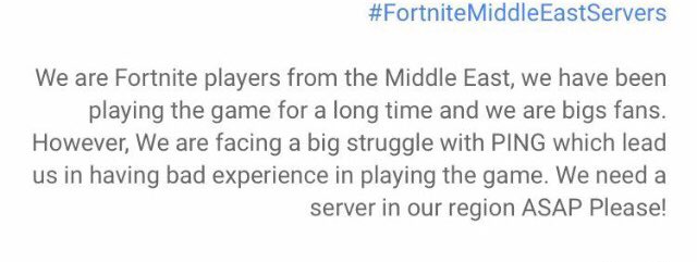 xking7721's tweet photo. #FortniteMiddleEastServers https://t.co/xOrsqM5Sey