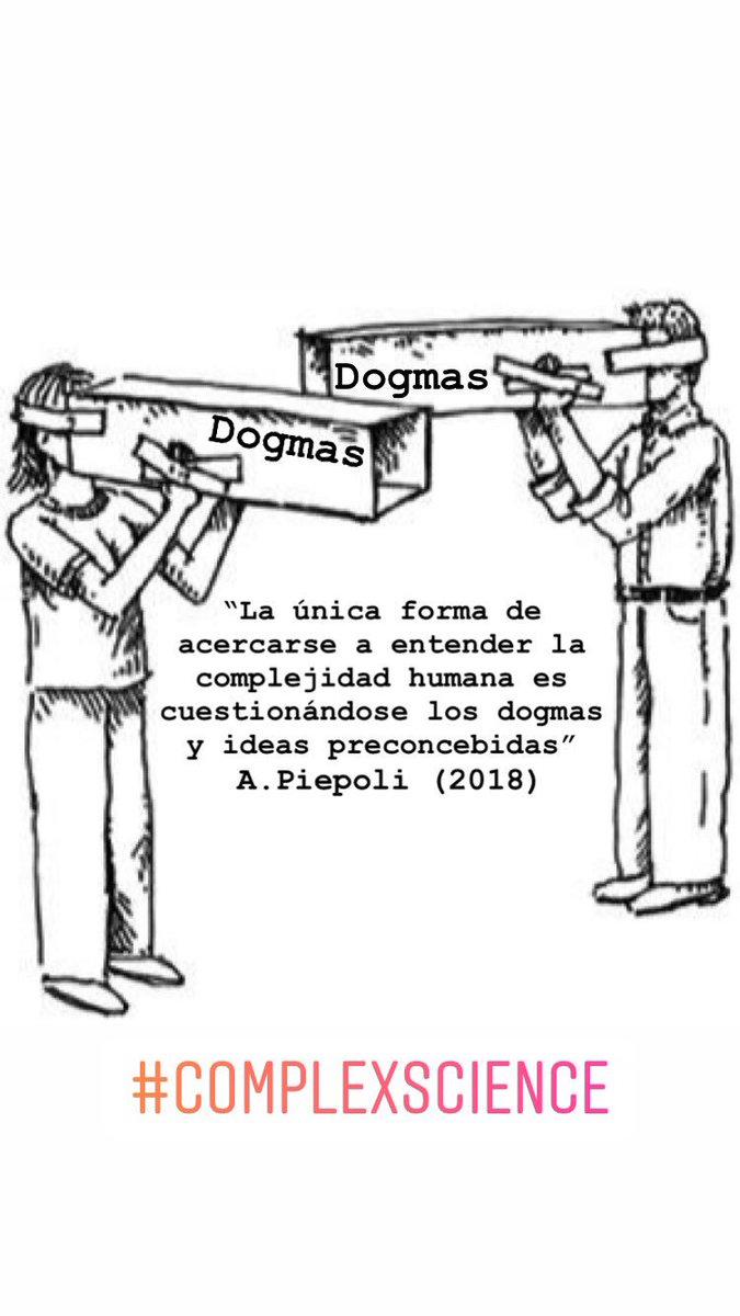 Antonio_Piepoli's tweet photo. La única forma de acercarse a entender la complejidad humana es cuestionándose los dogmas y las ideas preconcebidas
#ComplexScience https://t.co/1G3c6Wd31E