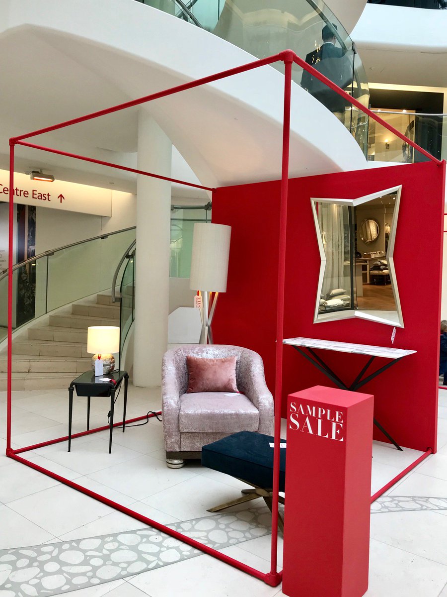 Feeling that post-Christmas pinch? Visit us this eve for some impressive discounts on a range of furniture, lighting, textiles &amp; much more. The best bit? We are open until 8pm tonight! Style vignette no.4 showcases sale items from @MarcdeBerny #SampleSaleAtDCCH