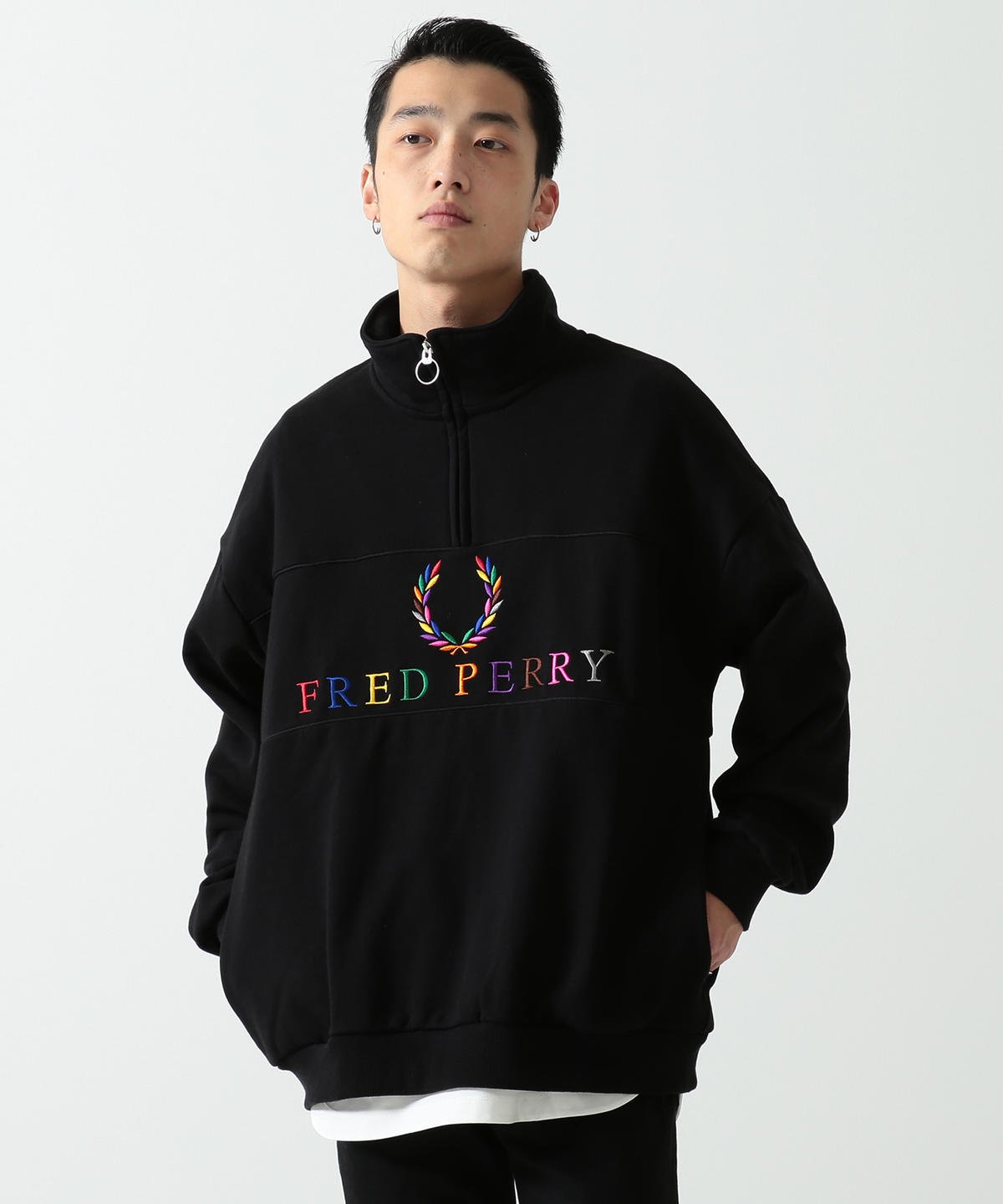 FRED PERRY×BEAMS フレッドペリー ビームス別注 ハーフジップ www