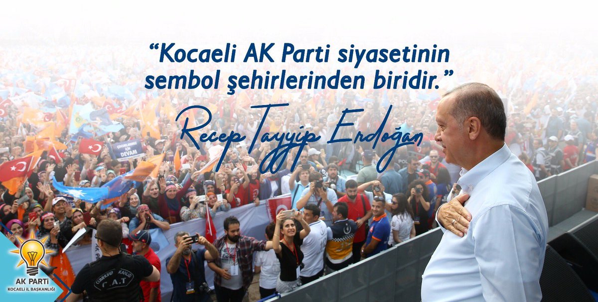 Özlem Bitiyor, Hasret Sona Eriyor.

Genel Başkanımız, Cumhurbaşkanımız Sayın Recep Tayyip ERDOĞAN 12 Ocak Kocaeli Aday Tanıtım Programımız için Kocaelimize Geliyor...