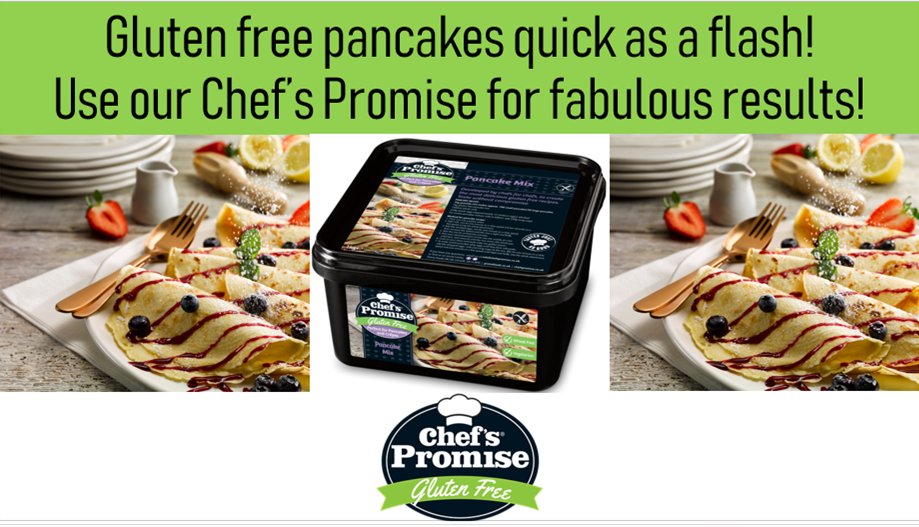 Are you ready for an awesome gluten free pancake day?? 

Get your tub at: chefspromise.co.uk/products 

#pancakeday #glutenfree #chefspromise