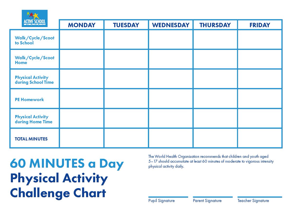 Activity Chart For School