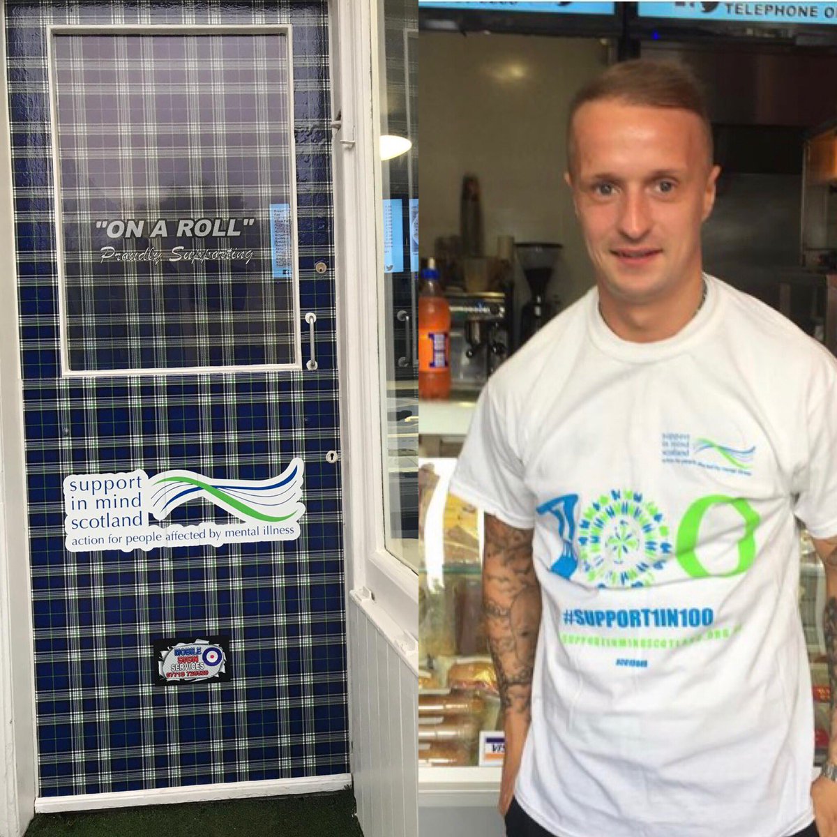 We are delighted to unveil a new look shop door in our continued support of @suppinmindscot 

We would like to invite you  <a href="/Leighgriff09/">LG9️⃣</a>  back down to the shop to raise mental health awareness as he did before for an official opening with us since now becoming owners of the shop