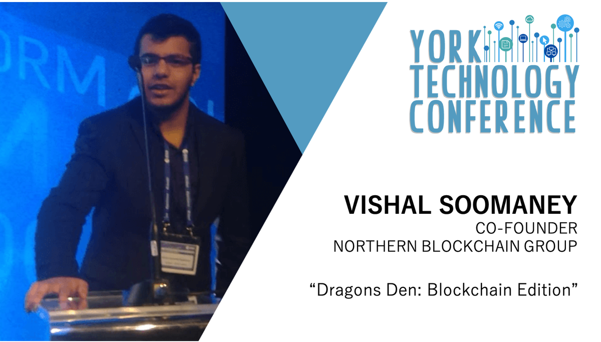 📣SPEAKER ANNOUNCEMENT📣 We're happy to be welcoming Vishal and Peter from <a href="/YorkBlockchain/">York Blockchain Society</a> to run a blockchain themed Dragons Den! 🔗 Vishal's profile: bit.ly/2ER1pVG Peter's profile: bit.ly/2VelJWS Tickets: bit.ly/2Q7jbKt
#YorkTechCon #YTC2019