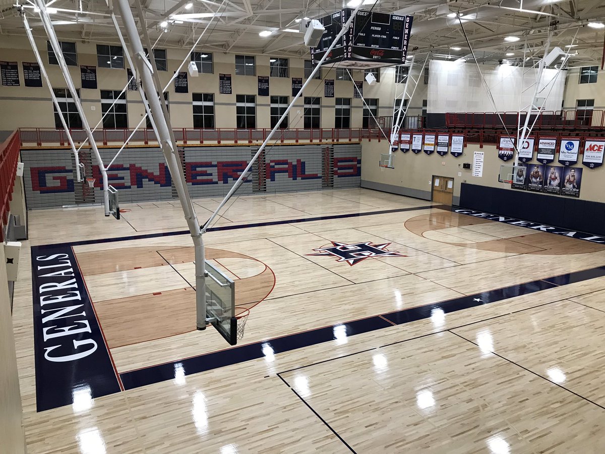 Heritage Generals New Gym Floor To Welcome Back The Generals For Spring Semester Gogenerals T Co zxypd0ur Twitter