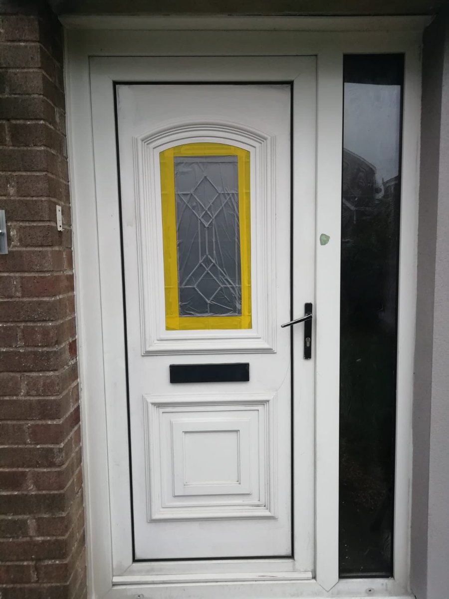ProDecPainters's tweet image. PVC door and frame sprayed in Chartwell green, new letter box and handle supplied and fitted! Message for a quote!