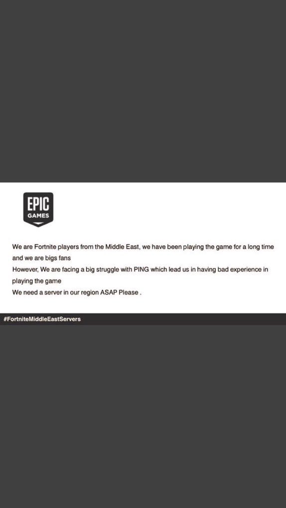 BaselS20's tweet photo. #FortniteMiddleEastServers https://t.co/u3wpz74OVo