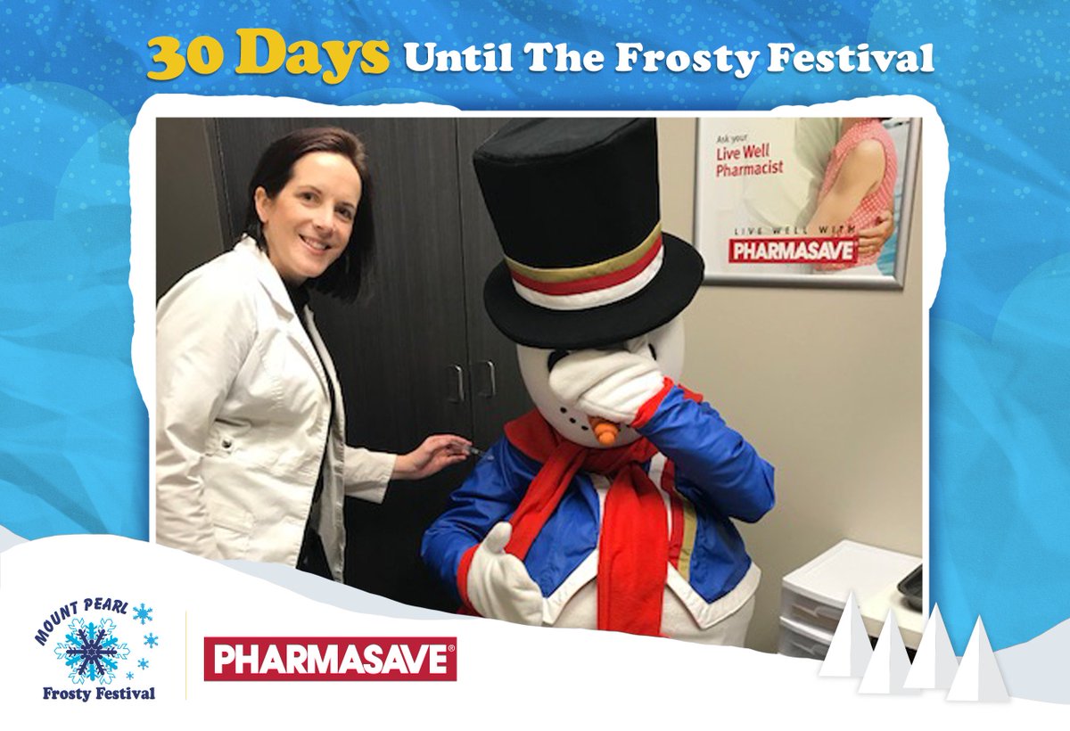 FrostyFestival's tweet photo. With only 30 days to go, Frosty needs to be in top form. He recently visited our friends at Commonwealth Pharmasave to get a flu shot &amp; thank them for their support of the Festival.
Tickets for Pharmasave presents the Snowball Dinner &amp; Dance featuring @709rocks go on sale Jan 12! https://t.co/F3GtRepmSe