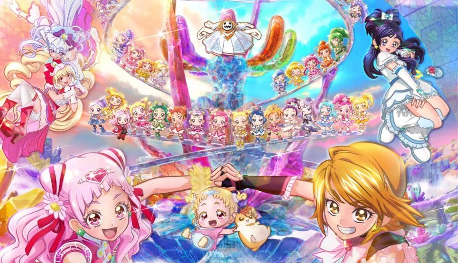 C) Futari wa Precure & Hugtto Precure - All Stars MemoriesInstead of the usual season movie, the 2018 fall film was a new All Stars to commemorate the 15th anniversary of the show. It's the first time since 2011 every voice actors return, which got Toei a Guiness World Record!