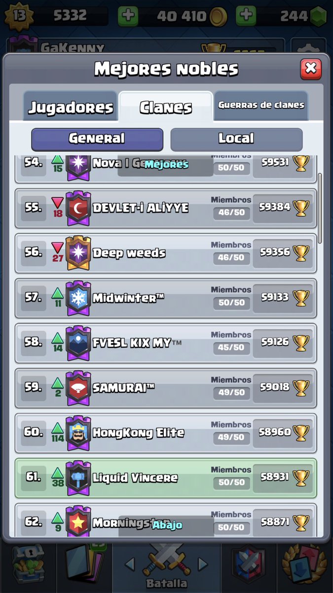 Así terminamos nuestra temporada⚡️
⚡️Top 1 de Guate🇬🇹

⚡️65 del mundo🌎

Premios de esta temporada🤑

1/Artic Falcon $35
2/Anthony Arteaga  $25
3/@Dark_AngelCR $20
4/Carlos  $15
5/José ram $10
6/@MONCHO_CR_ $10
7/<a href="/Gakenny19/">Gakenny | גבריאל</a> . $10

Felicidades chicos 👏🥳
#liquidop