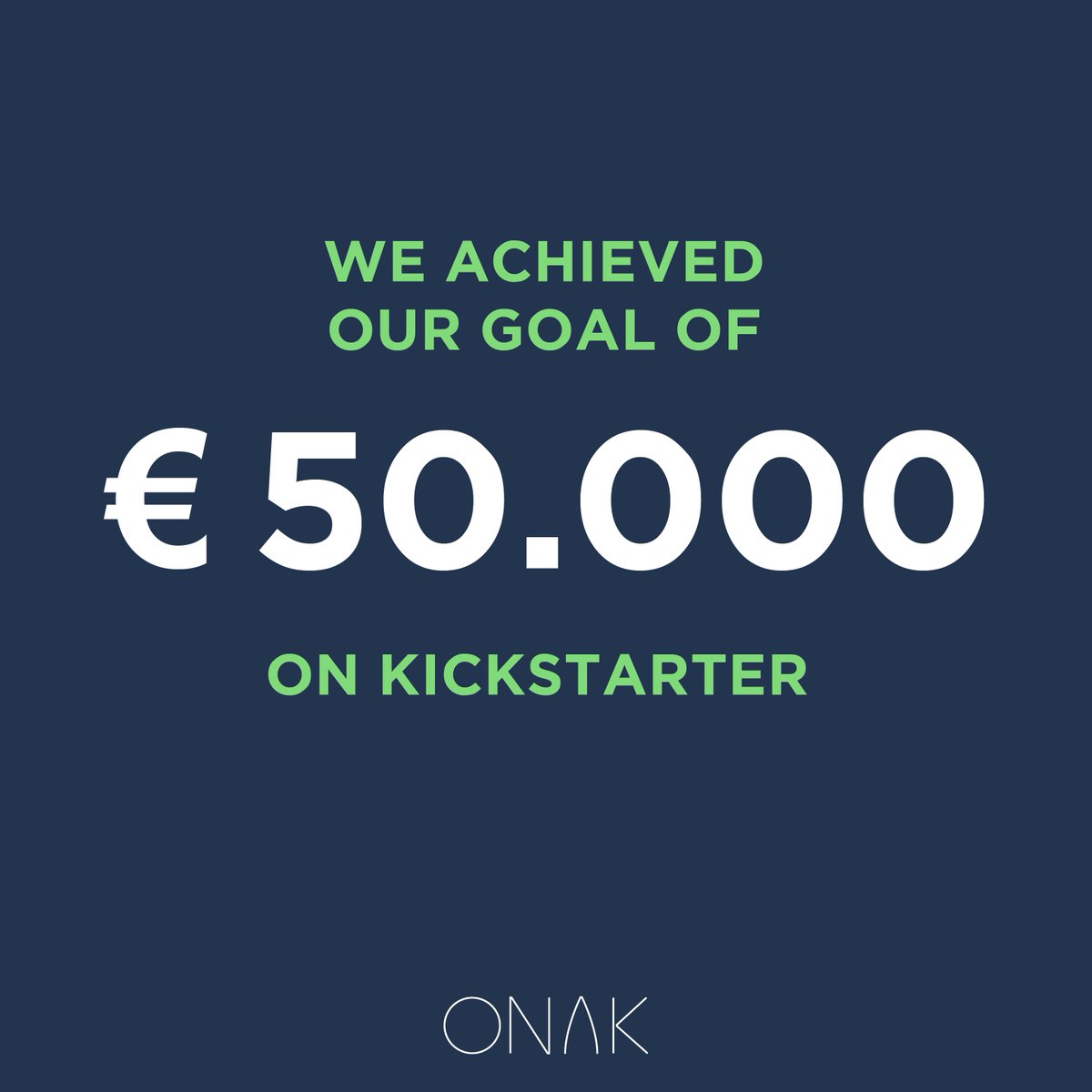 OH YES, we have something to celebrate... We just hit our goal of €50.000 on #Kickstarter ! A big thank you to all of our backers! 🌎🌊🚣‍
Only 6 days left to get yours: kck.st/2Ersr5H

#BeTech #gocanoeing #Belgium #Boating #canoe #BeTech #paddlesports #SUP #onak #raft