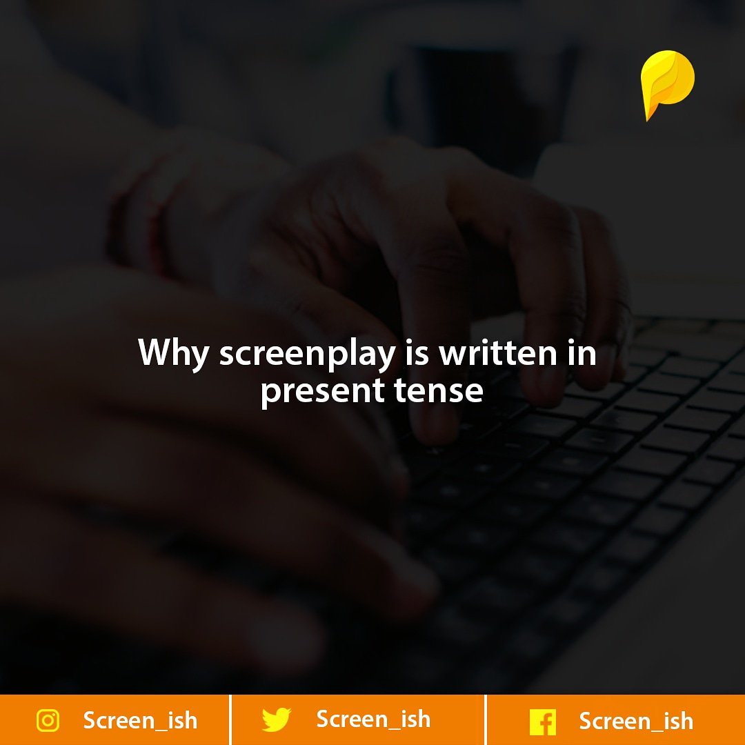 Screen_ish's tweet photo. Unlike novels, screenplays are written in the present tense because film is a cacophony of activities happening in the now.; a knife on the edge of the now, whether we flash forward or backwards, we jump to a new now. https://t.co/09N5JomxLu