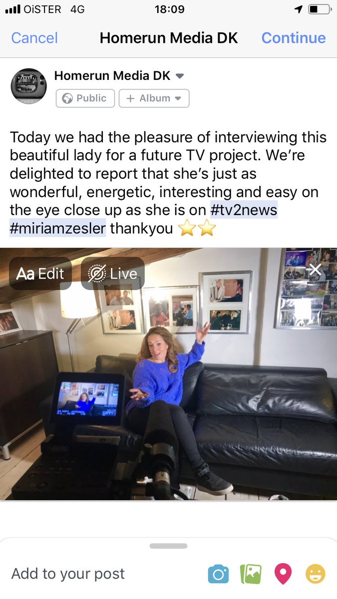 media_run's tweet photo. Love this job ⭐️❤️ #miriamzesler #tv2newsreader #danishtv https://t.co/athfiQU2QX