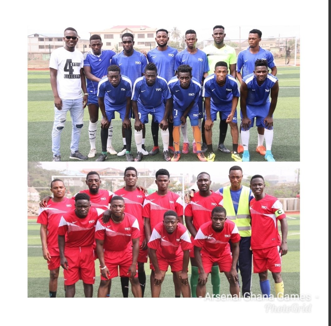 ASCGhana's tweet photo. Thanks to all the participating teams @bluearmygh, 4Syte 4 Life, 
Final Whistle 11, @GhanaCityzens, @gh_reds, @GhanaSpurs &amp; Sports Insight for helping make the 10th Anniversary Games a success. We are heavily indebted to you all.
#ArsenalGhana🇬🇭
#AGG2018
#ArsenalGhanaGames https://t.co/EvZU0wa14z
